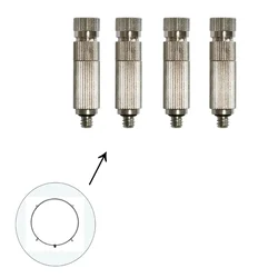 Commercial High-Pressure Misting Nozzles Cooling Sprinklers Fogging Sprayer (Pack of 4 Pcs)