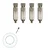 Commercial High-Pressure Misting Nozzles Cooling Sprinklers Fogging Sprayer (Pack of 4 Pcs)