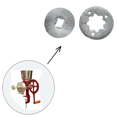 Grinding Plates Manual Pithi Grinder with Bearings, SS Hopper & Feeder