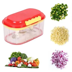 Manual Non-Electric Vegetable and Fruit Twin Blade Chopper