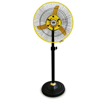 Alfalite 24W DC Solar Pedestal Fan, 12 Inch Sweep & Adjustable Height