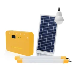 Solar Home Lighting Kit - Solar Light with 8W Solar Panel for Home and Outdoor Uses