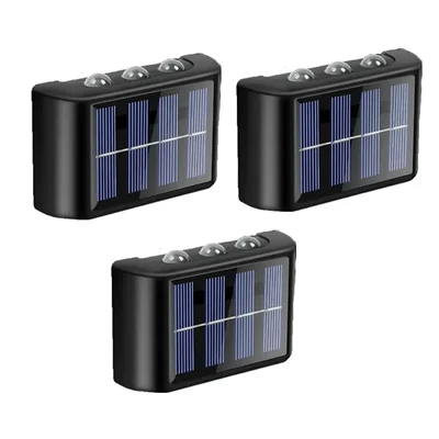 Gramstrong Republic 3+3 Jaguar Up & Down Solar Light With Waterproof LED For Outdoor & Indoor Decoration (Pack Of 3)