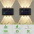 Gramstrong Republic 3+3 Jaguar Up & Down Solar Light With Waterproof LED For Outdoor & Indoor Decoration (Pack Of 3)
