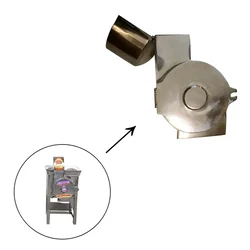 Hopper with Grinding chamber For 1 HP Commercial Chili Onion Cutter Machine