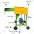 Heavy Duty Horizontal Chaff Cutter/Grass Cutter Machine 1000 Kg/hr with 2.5HP Motor