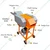 Heavy-Duty Horizontal Chaff Cutter/Grass Cutter 800-1000 Kg/hr With 2 HP Motor and 1 Year Warranty