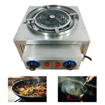 Commercial Stainless Steel 20 x 15 Inch Hot Plate with 4000 Watt Coil