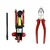 Hukums 2 Ton Hydraulic Floor Trolley Jack & 8 Inch Combination Plier Combo With Box, 320 mm Maximum Lifting Height 