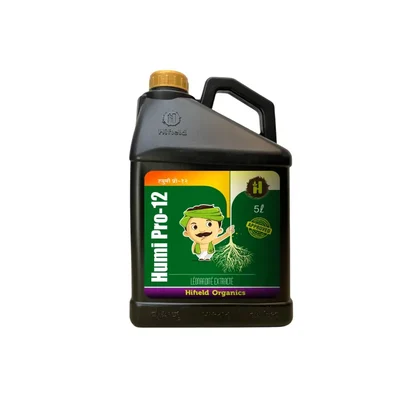 Hifield Humi Pro-12 (Humic Acid 6%) Liquid – Organic Plant Growth Booster (Flowering, Fruiting, Root Growth)(Quantity-10 liter)