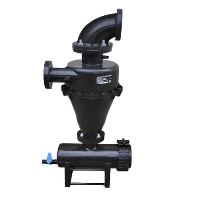 Automat Hydrocyclone Filter with Flenge End Bend(30 m3/hr) | Ideal For Filtering Solid Particles In Irrigation System(Size-2 inches)