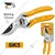 INGCO Hand Tools Combo of 1000 gm Hand Axe, 8.5 inch Pruning Shear