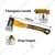 INGCO Hand Tools Combo of 1000 gm Hand Axe, 8.5 inch Pruning Shear
