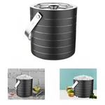 Premium Quality Double Wall Ice Bucket Black Ring Design
