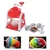 Manual Ice Gola and Slush Maker Chopper Machine with Plastic Bowl Glass and Stick