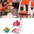 Manual Ice Gola and Slush Maker Chopper Machine with Plastic Bowl Glass and Stick