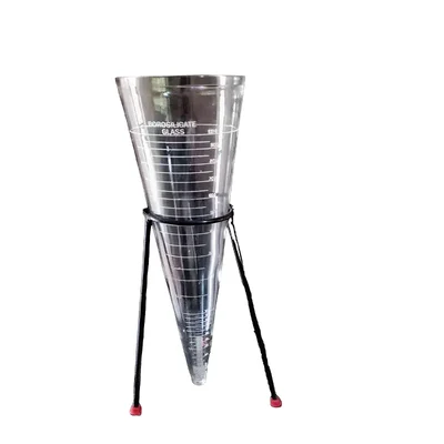 Unbreakable Imhoff Cone Polycarbonate Pack of 1 with Stand