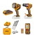 Ingco 20V 3-In-1 Cordless Impact Drill, Work Lamp & Laser Distance Detector Combo Kit With Battery-Charger, Drill Bits & Accessories (COSLI250885)
