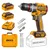 Ingco 13mm 20V Cordless Metal Chuck Impact Drill With Battery, Charger, Drill Bits & Screwdriver Bits (CIDLI20968)