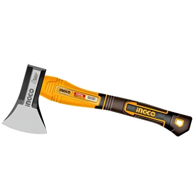 Ingco 1250gm (1.25 Kg) 700mm (28") Length Hand Axe With Three-Color Fiberglass Handle (HAX0811250)