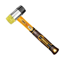 Ingco Rubber and Plastics Hammer, Fiberglass Handle, Hammer Face 40 mm (HRUH8940)
