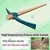 High Tempered Iron Pickaxe (Gaiti/ Kudaal) with Wooden Handle for Agriculture Uses