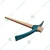 High Tempered Iron Pickaxe (Gaiti/ Kudaal) with Wooden Handle for Agriculture Uses