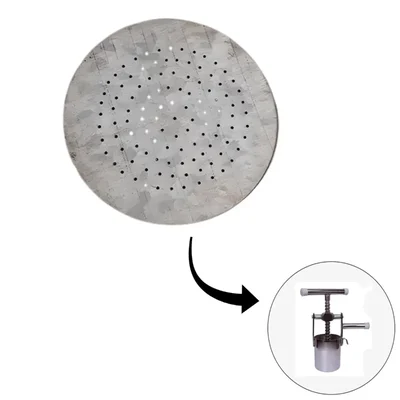 Premium Quality Zero Number Jali (Pack of 6) for Manual Namkeen Bhujia Machine 5 inch (12.7 cm)