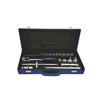 Jhalani 10-32 mm 24 Pcs. 1/2 Drive Hex & Bi-Hex Socket Set (D-19/J19 TM)