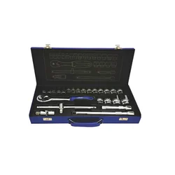 Jhalani 10-32 mm 24 Pcs. 1/2 Drive Hex & Bi-Hex Socket Set (D-19/J19 TM)