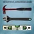 Jhalani 3 Items Combo Pack of 300 mm Spirit Level, 300 mm Adjustable Wrench and 450 gm Claw Hammer with Grip Handle