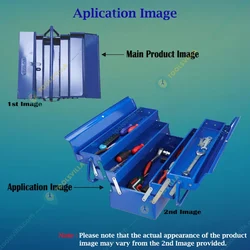 Jhalani 5 Ties Metal Tool Box, 21x8x8 Inch, (9621)