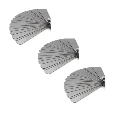 Jhalani 4 Inch Feeler Gauge With 26 Blades, Stainless Steel Material(4")_Pack Of 3