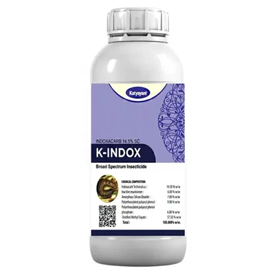 Katyayani K- INDOX | Indoxacarb 14.5% SC | Chemical Insecticide | Effective Against Larva(Size-1 Lt)