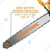 KINGPARK KP951, Petrol Chain Saw with 58CC 2 Stroke 2.7KW Petrol Engine & 22 Inch Guide Bar