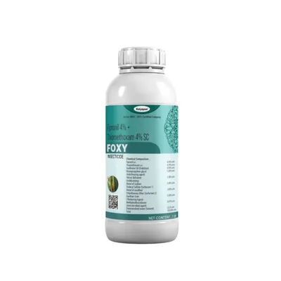Katyayani Foxy (Fipronil 4% + Thiamethoxam 4% SC) Dual Action Formulation for Effective and Long-Lasting Insect Control (Size-1 L ( 1 L x 1 ))