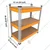 Keepwell 2 x 2.25 x 1 Feet 3 wooden Shelf Laminated Boltless Multipurpose Storage Rack