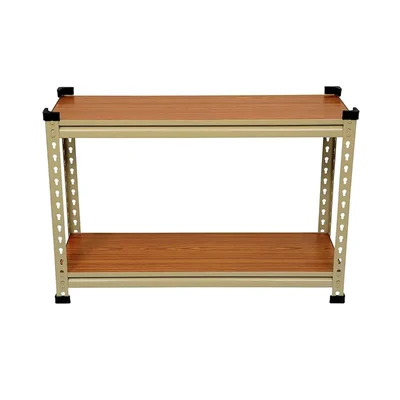 Keepwell 24 x 27 x 12 Inch 2 Laminated Wooden Shelves Boltless Multipurpose Rack