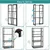 Keepwell 5 Shelf Rack for Storage Multipurpose uses ( Foldable Indoor Outdoor Stand for Storing Pots BooksHouse Item)