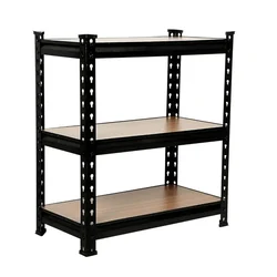 Keepwell 24 x 12 x 27 Inch 3  wooden Shelf  Laminated  Boltless Multipurpose Storage  Rack