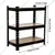 Keepwell 24 x 12 x 27 Inch 3  wooden Shelf  Laminated  Boltless Multipurpose Storage  Rack