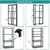 Keepwell 24 x 60 x 12 Inch 5 Shelves Folding Storage Rack (Organizer for Home,Office, Shop)