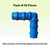 50 Pcs Round Drip Elbow Connector of 20mm Size