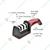 Manual 3 Stage Knife Sharpening Tool For Ceramic Knife and Steel Knife