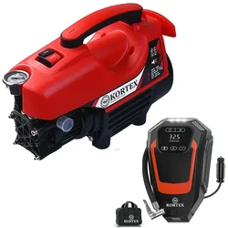 Kortex R5 160 Bar 1.8 kW High Pressure Washer with Digital Car Air Pump Combo for Car Solution