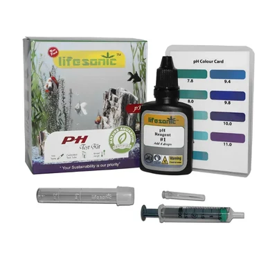 Lifesonic PH Aquarium Test Kit for Aquarium Tanks and Ponds | 200 Tests per Kit | 3 Years Shelf Life