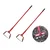 Oscillating 7 inch Hoe, Weed Remover with 5 Feet Handle (Pack Of 2)