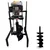 MECSTROKE Heavy Duty 4 Stroke 224 CC Commercial Trolley Earth Auger | Post Hole Digger With 10 & 16 Inch Auger 