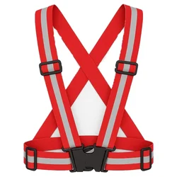 Minsales Reflective Jacket/Vest Cross Belt - Nylon, V-Neck, Unisex-Adult Orange