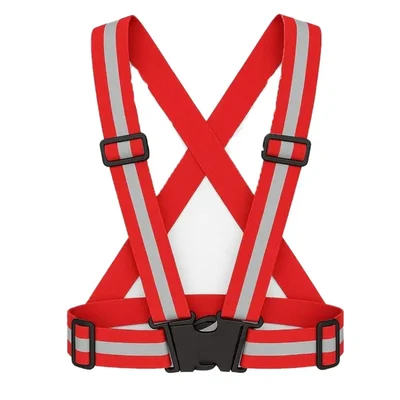 Minsales Reflective Jacket/Vest Cross Belt - Nylon, V-Neck, Unisex-Adult Orange(Pack-1 Pcs )